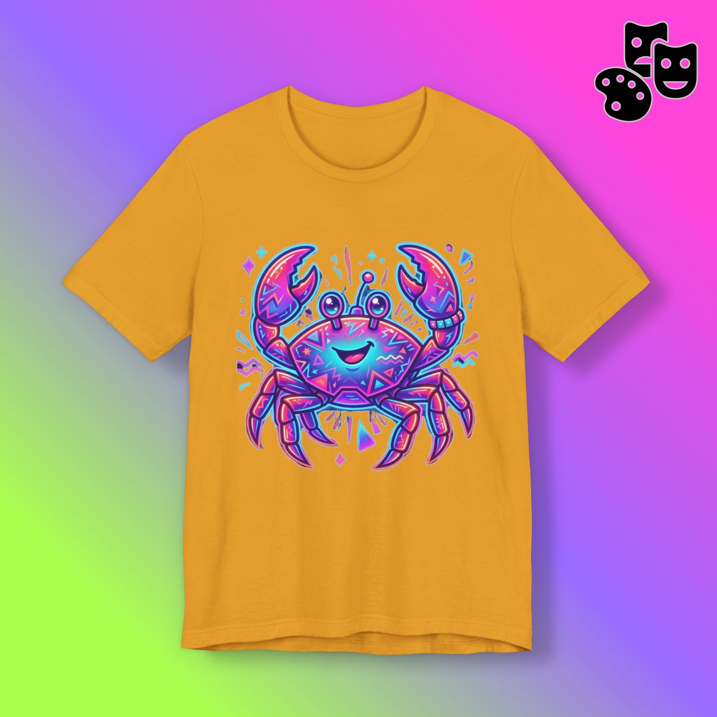 Neon Cute Crab
