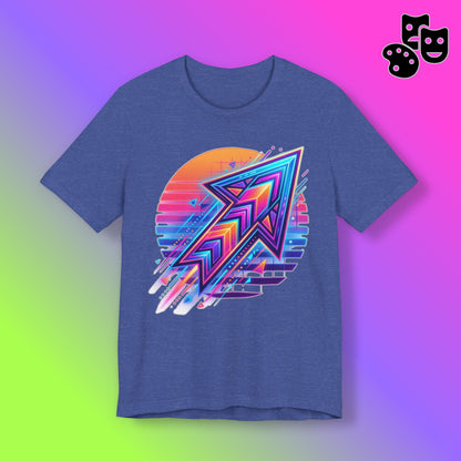 Retro Neon Arrow