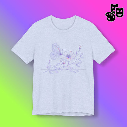 Butterfly Line Art Tee