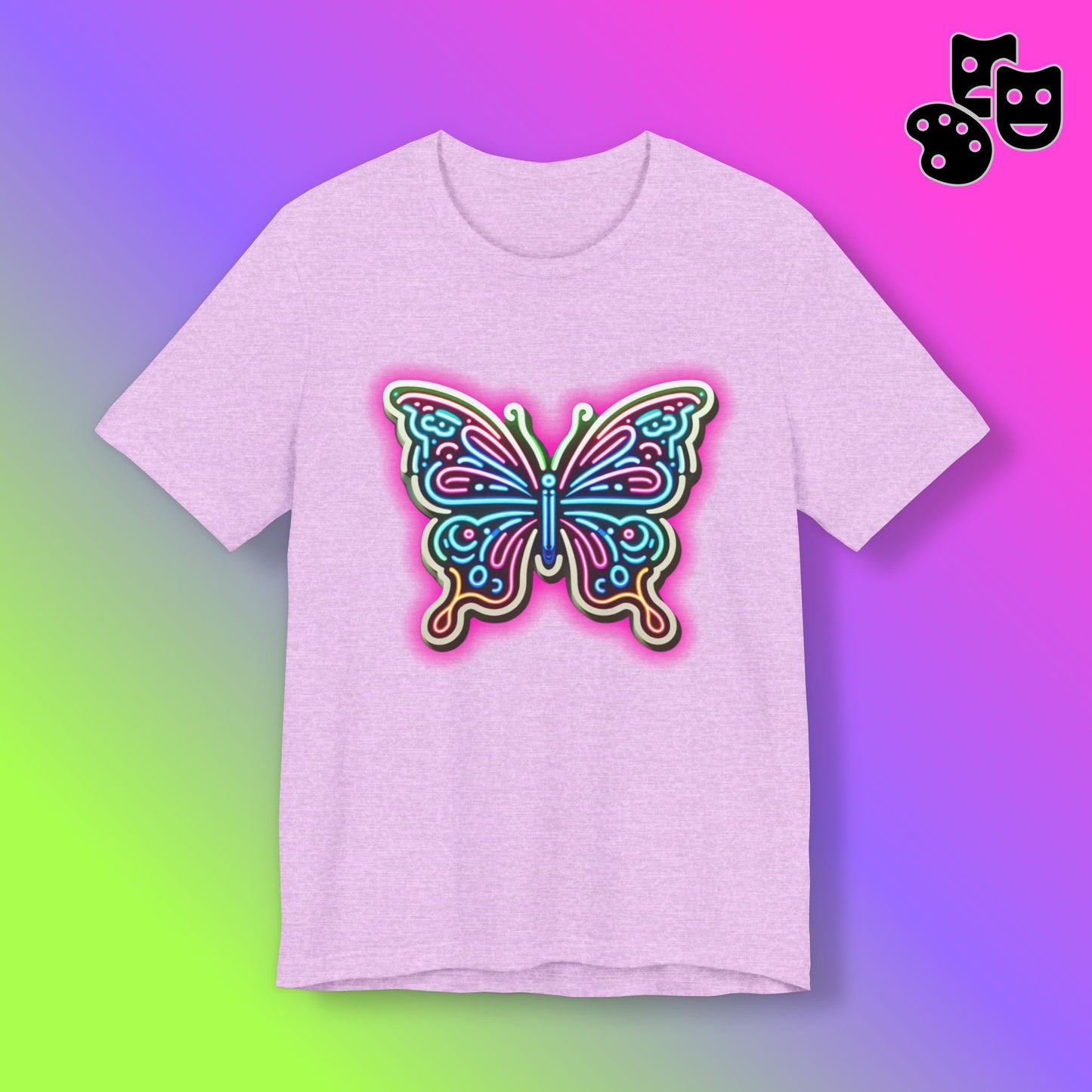 Butterfly Pink Glow Tee