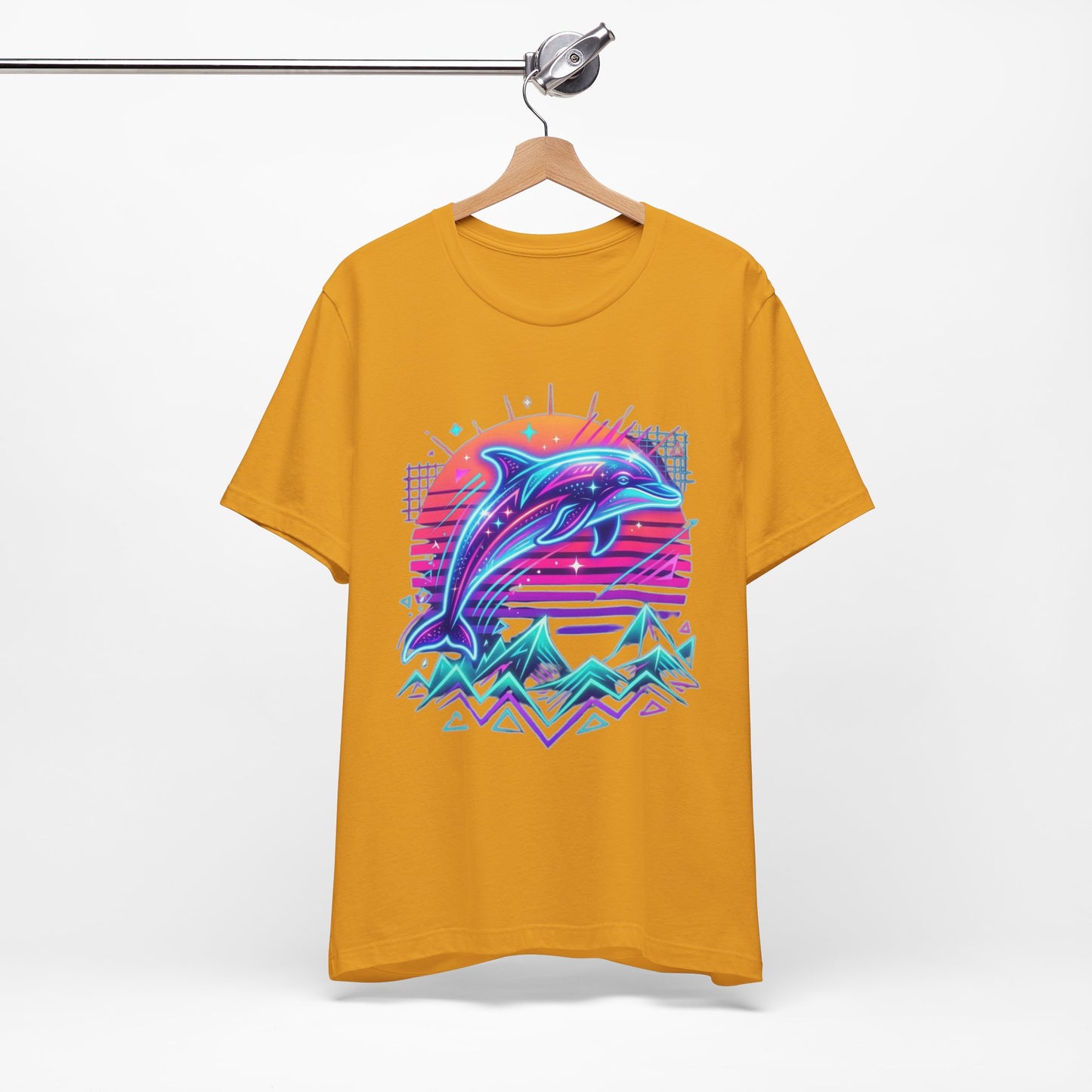 Retro Neon Dolphin