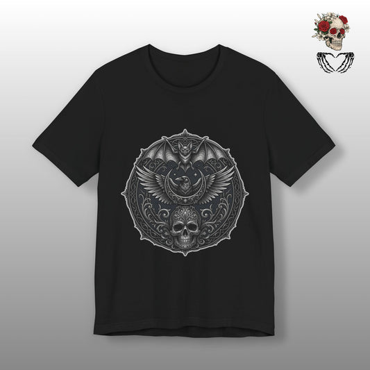 Gothic Skull & Bat