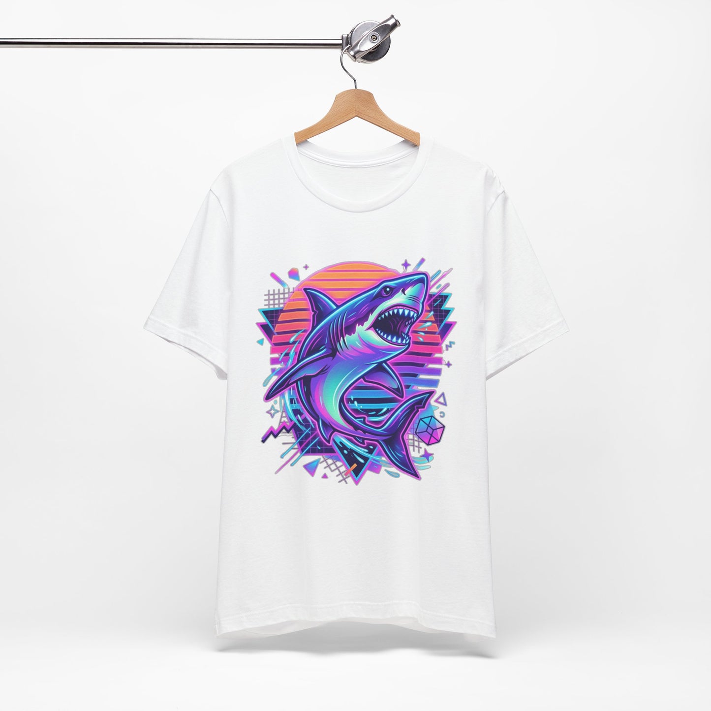 Retro Neon Shark