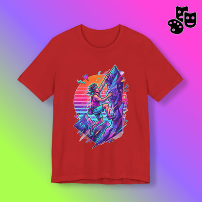 Climber Retro Sunset