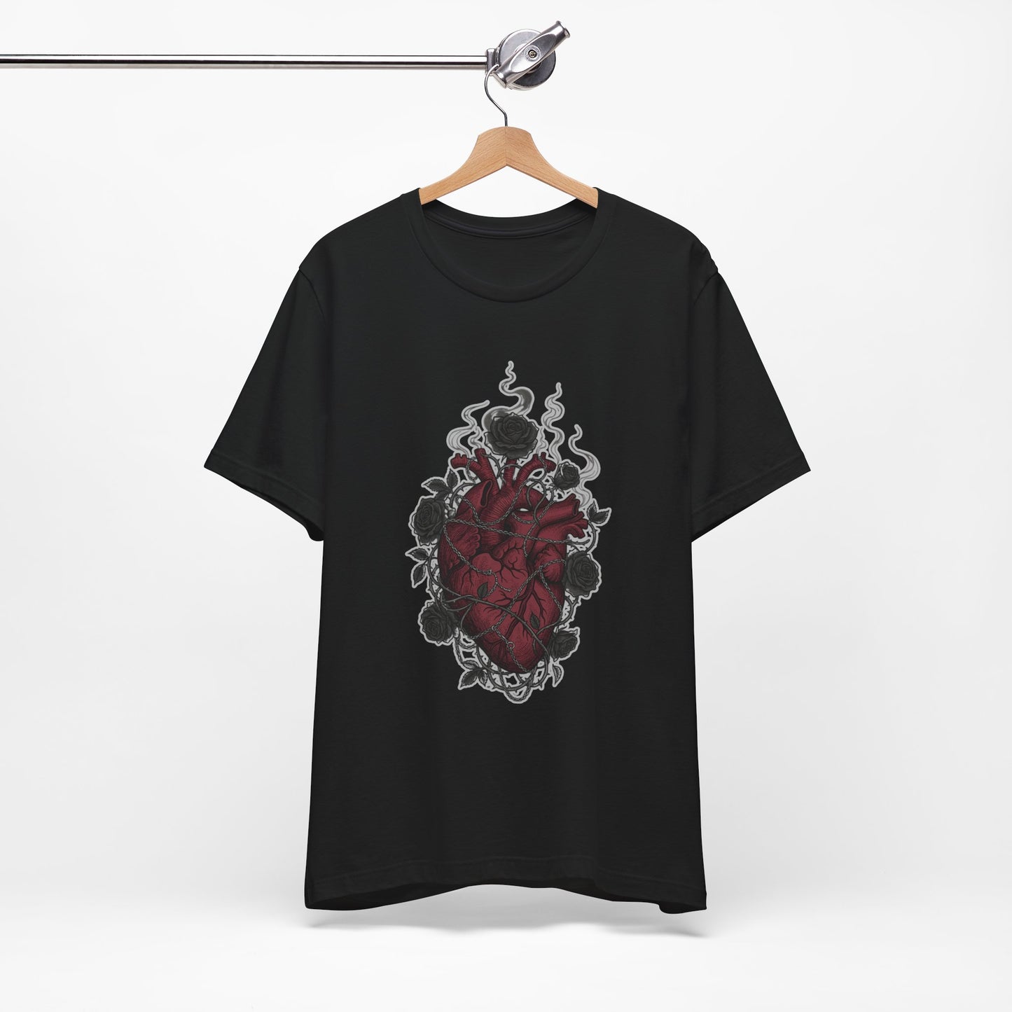 Dark Floral Gothic Heart