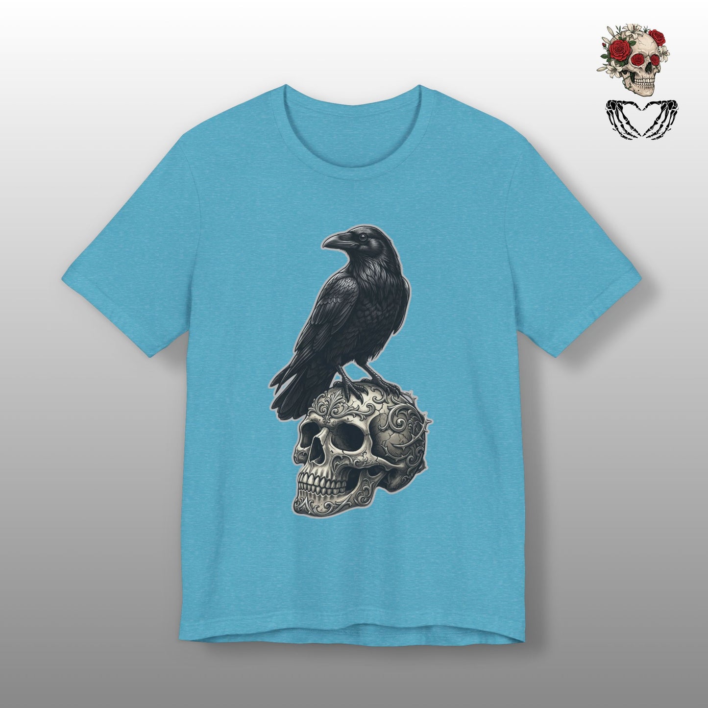Raven on Skull
