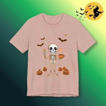 Halloween Skeleton Coffee & Peace