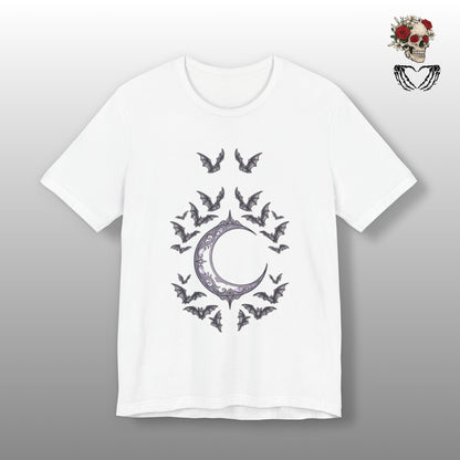 Crescent Moon & Bats