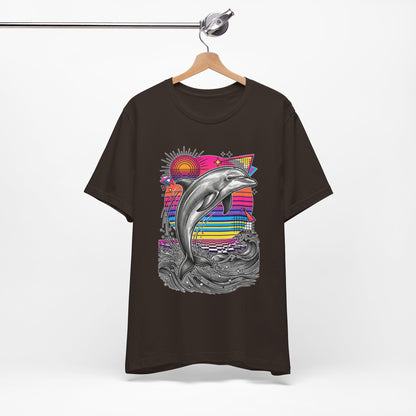 Dolphin Retro Graphic