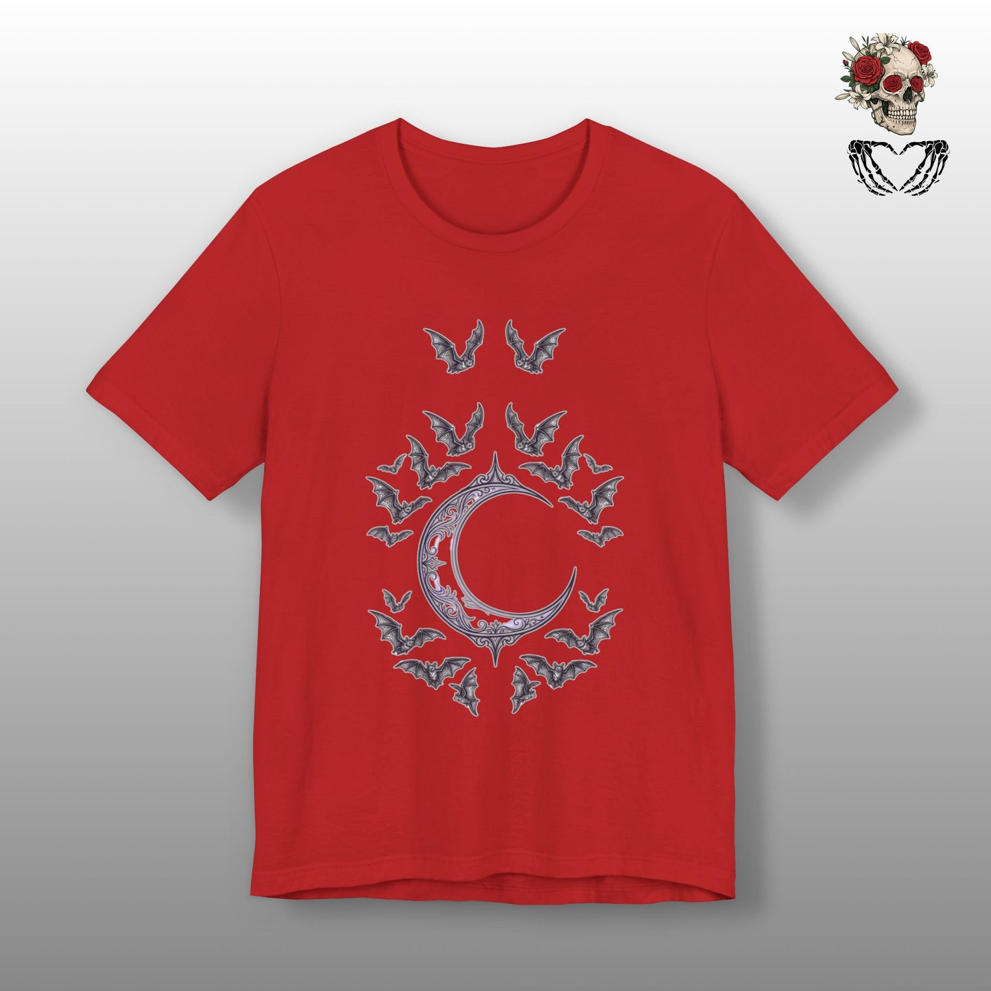 Crescent Moon & Bats
