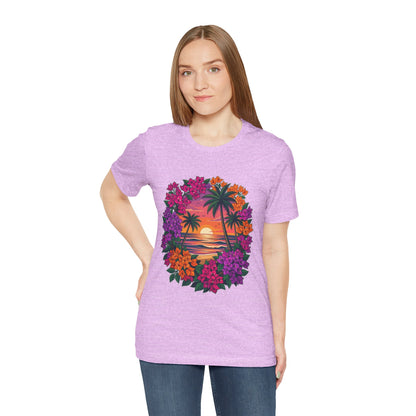Sunset Floral Tropical