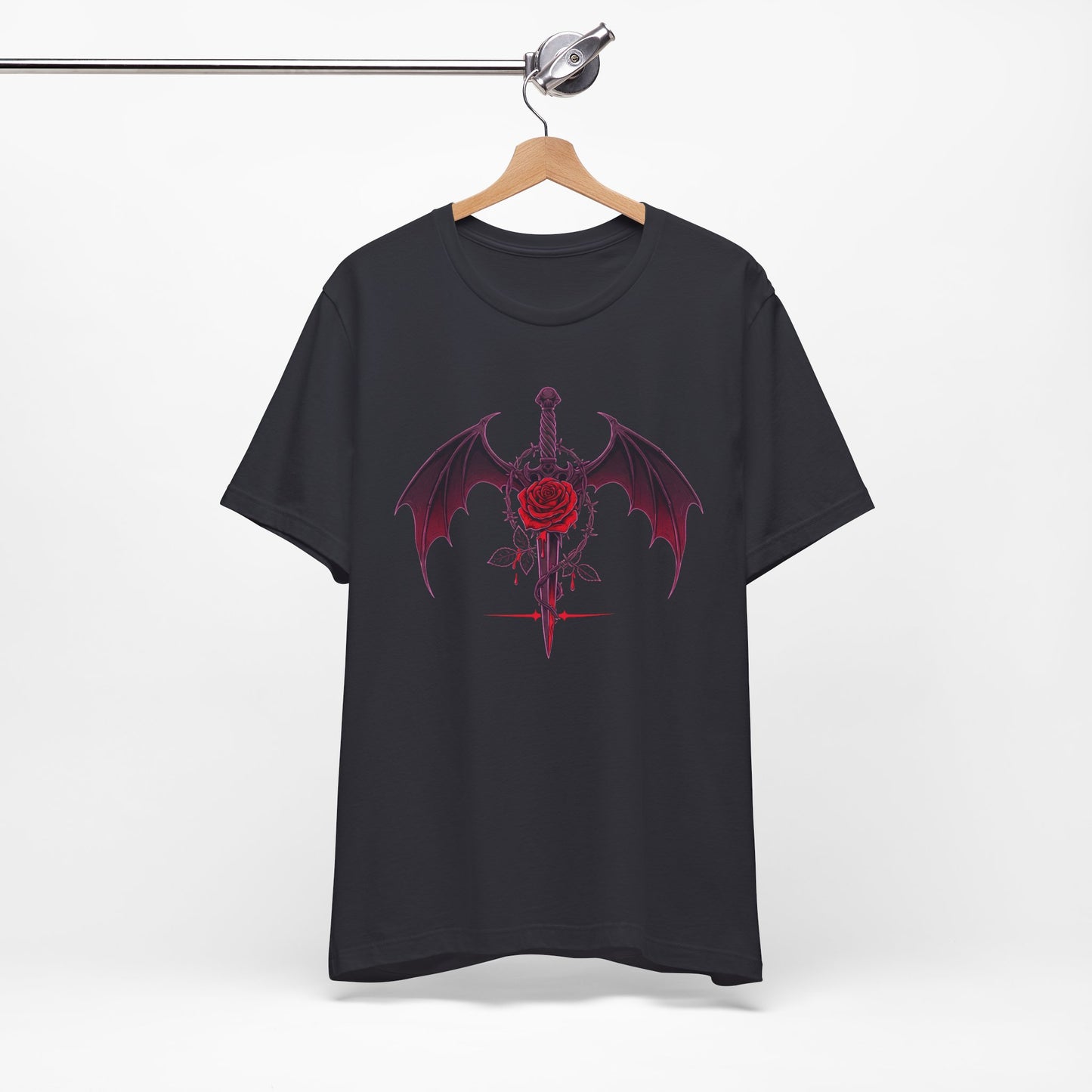 Gothic Rose and Dagger Tee