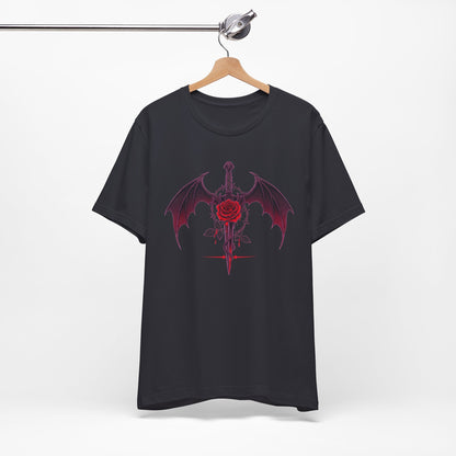 Gothic Rose and Dagger Tee