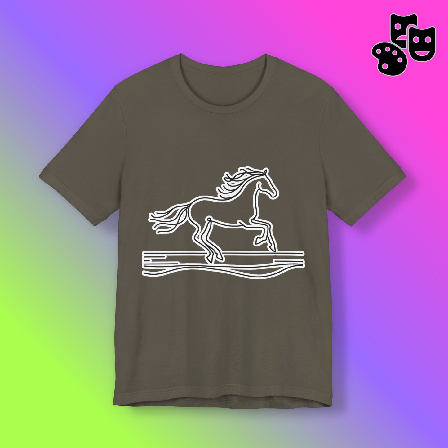 Horse on Beach Tee