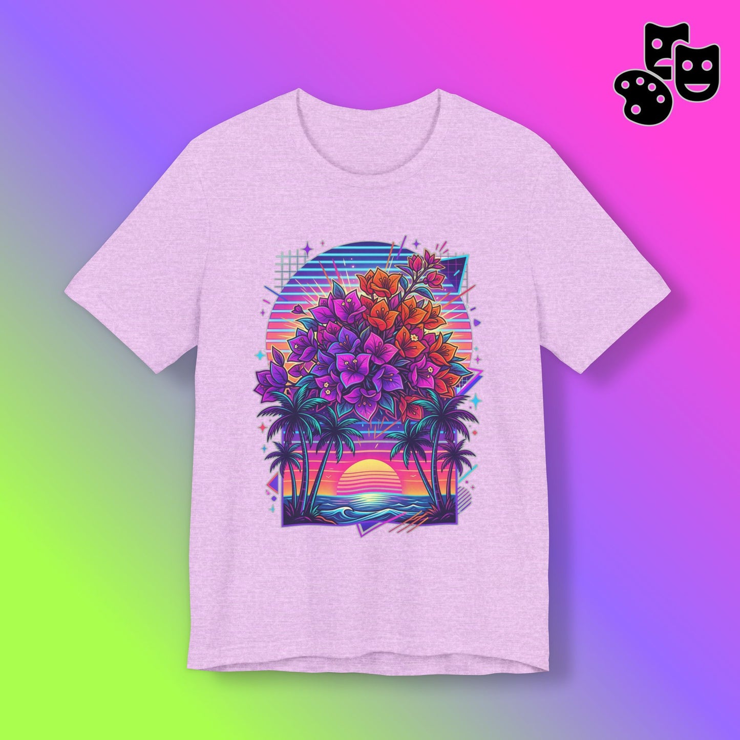 Retro Sunset Floral