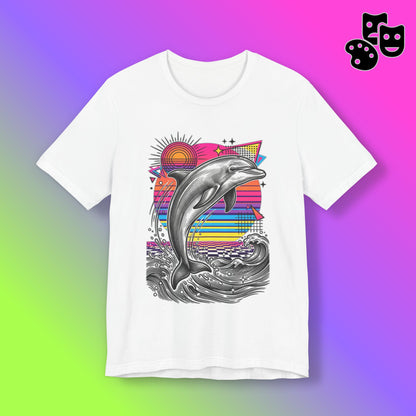 Dolphin Retro Graphic