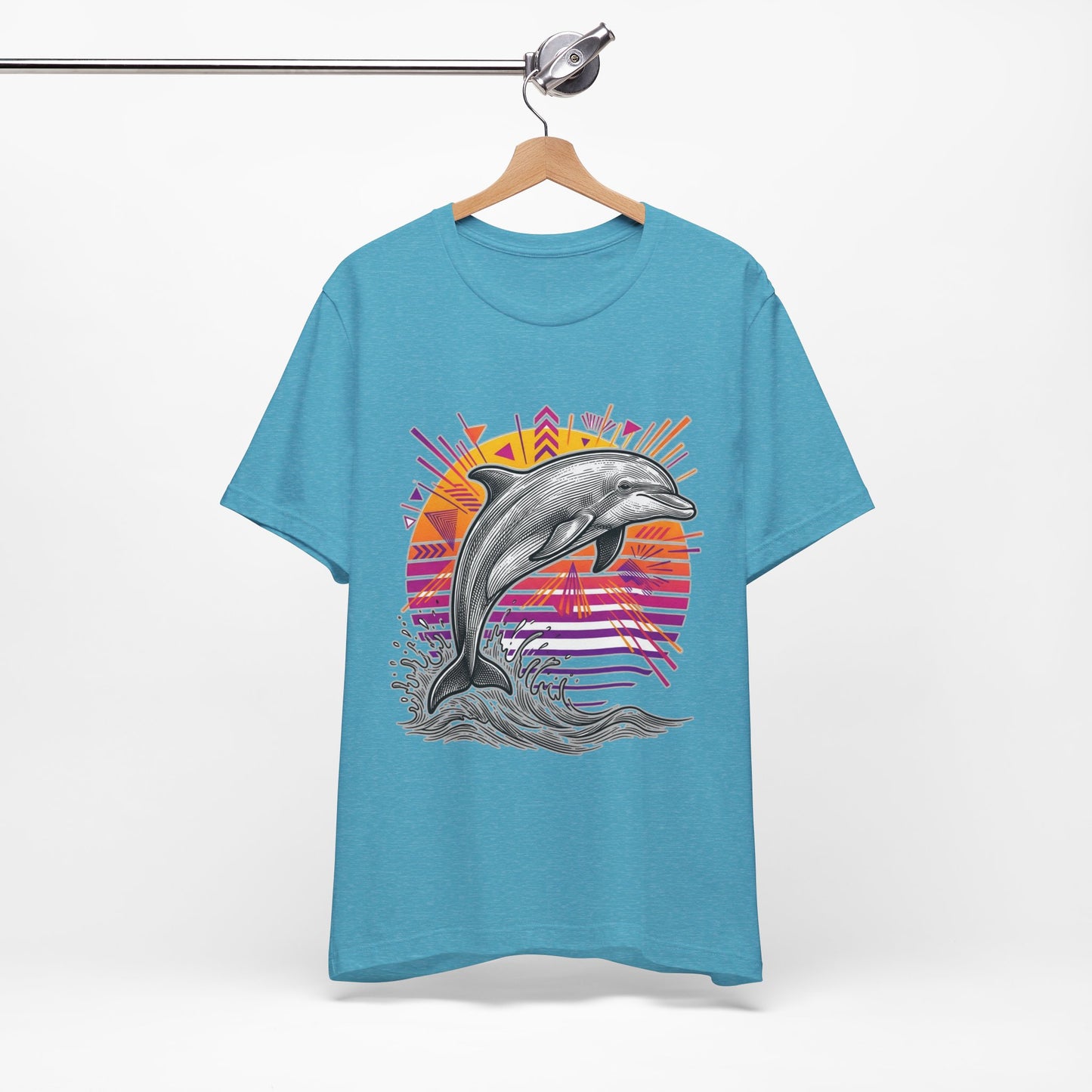 Retro Tropical Dolphin