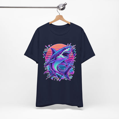 Retro Neon Shark