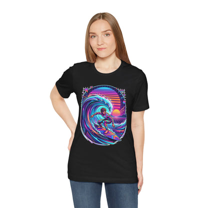 Retro Sunset Surfer