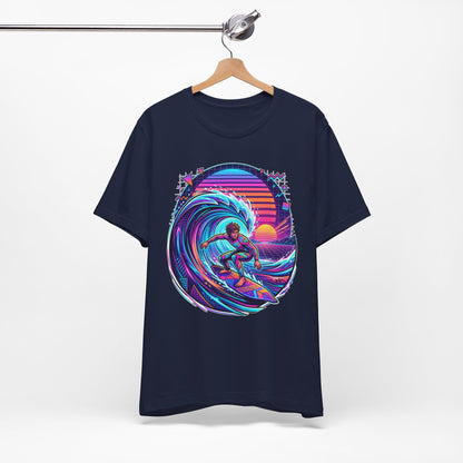 Retro Sunset Surfer