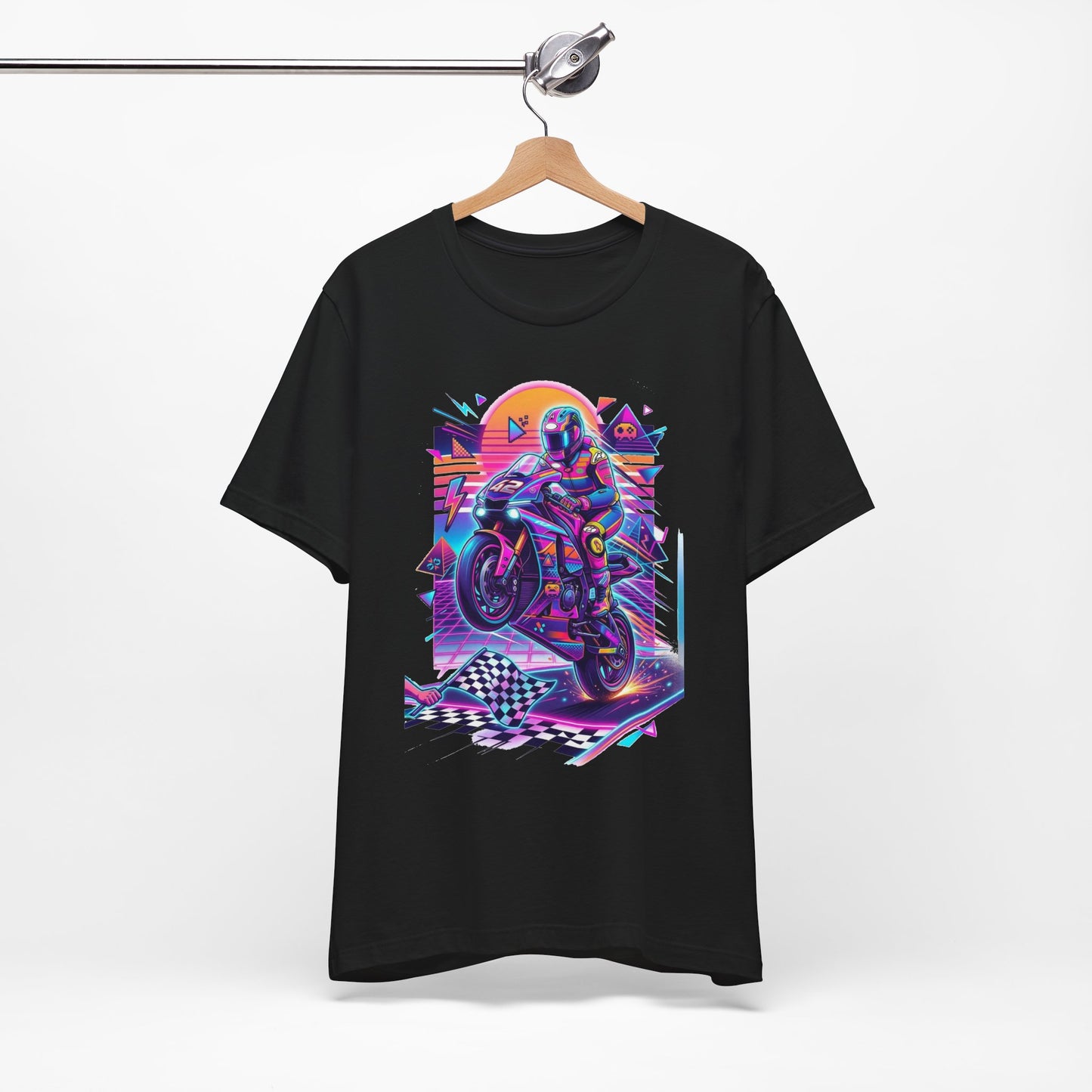 Neon Retro Biker