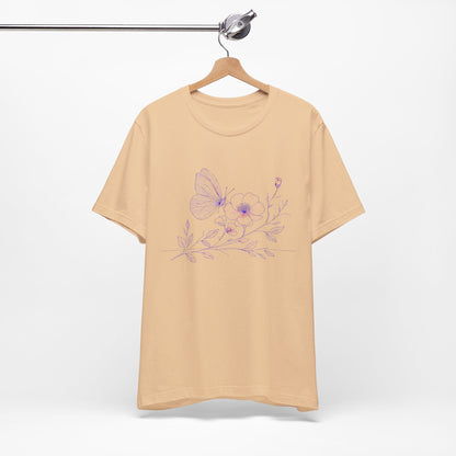 Butterfly Line Art Tee