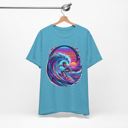 Retro Sunset Surfer
