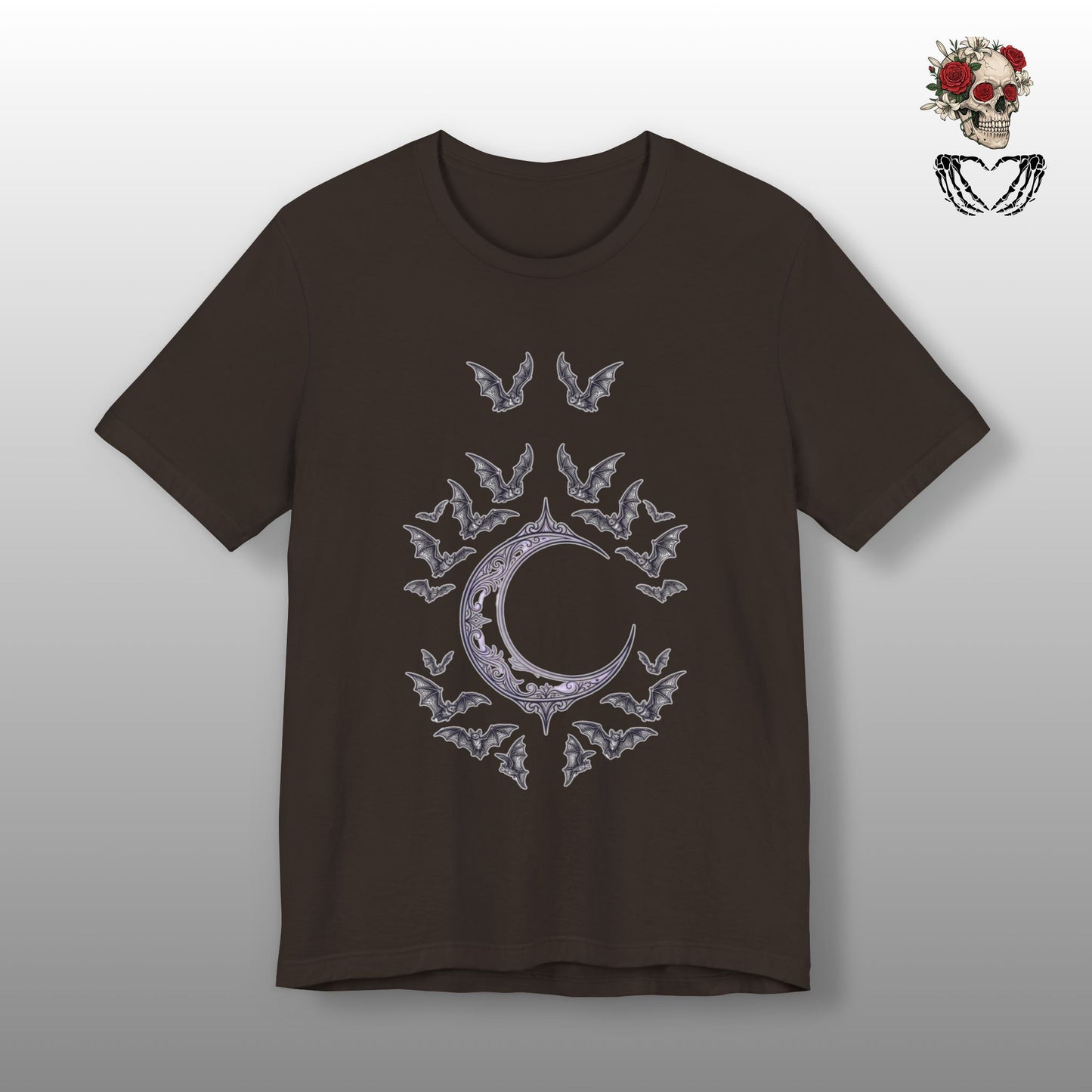 Crescent Moon & Bats