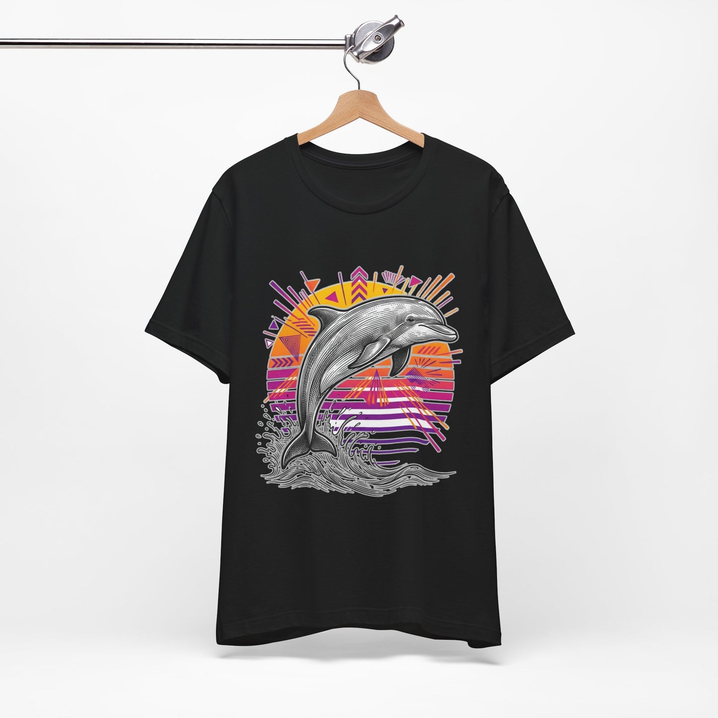 Retro Tropical Dolphin