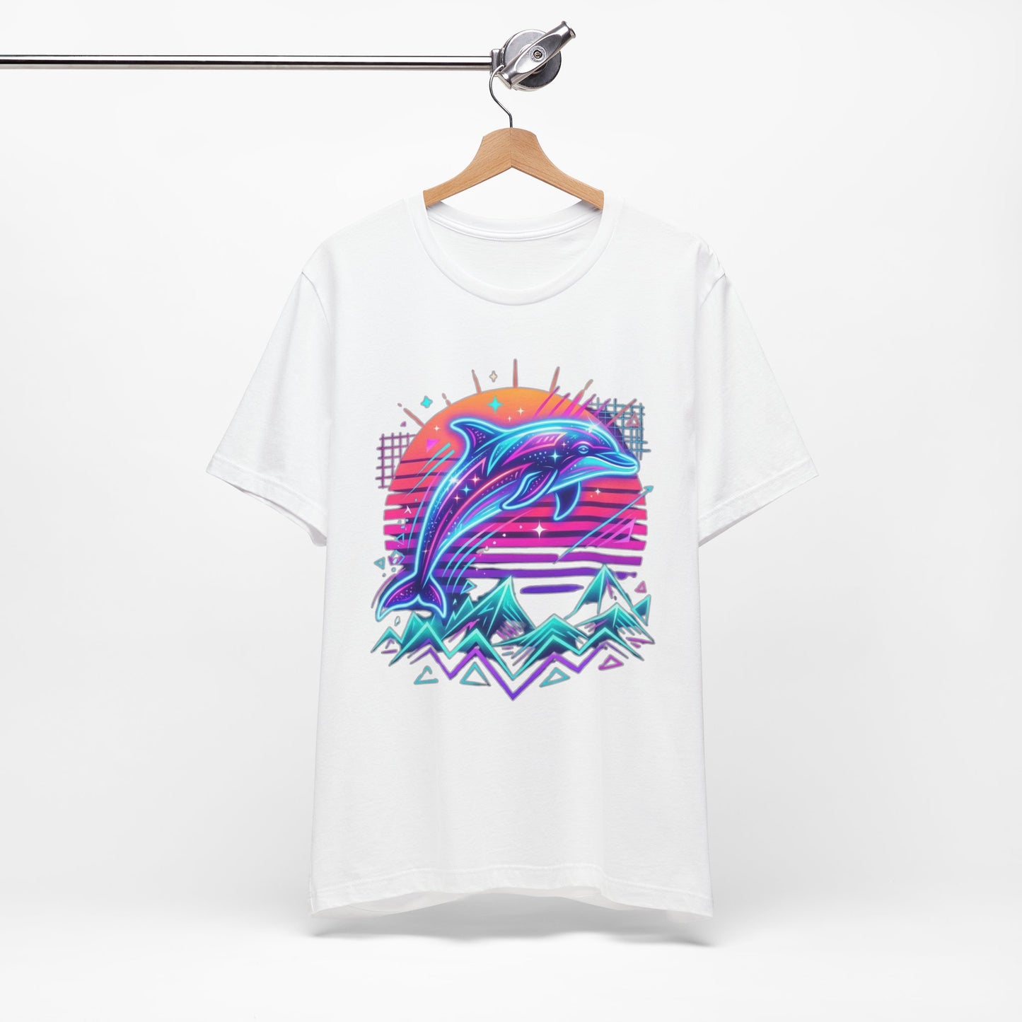 Retro Neon Dolphin
