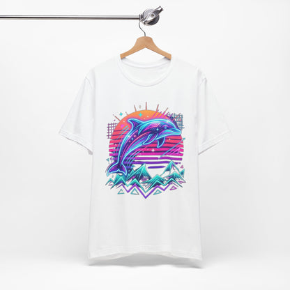 Retro Neon Dolphin