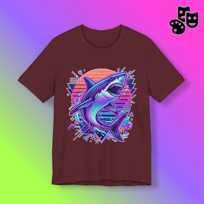 Retro Neon Shark