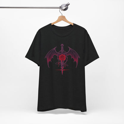Gothic Rose and Dagger Tee
