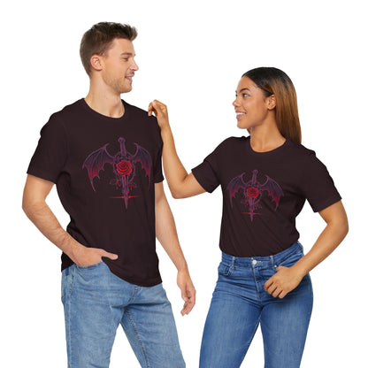 Gothic Rose and Dagger Tee
