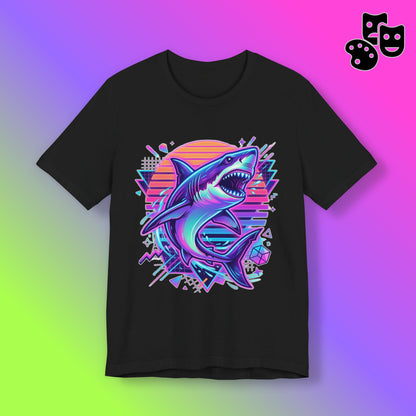 Retro Neon Shark