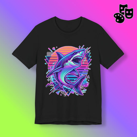 Retro Neon Shark