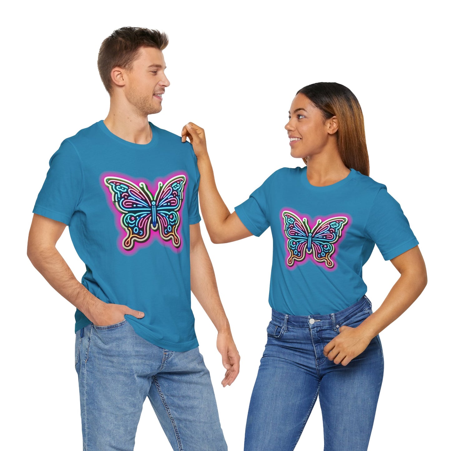 Butterfly Pink Glow Tee