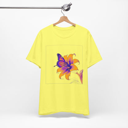 Outrun Butterfly on Lilly Print