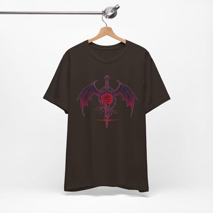 Gothic Rose and Dagger Tee