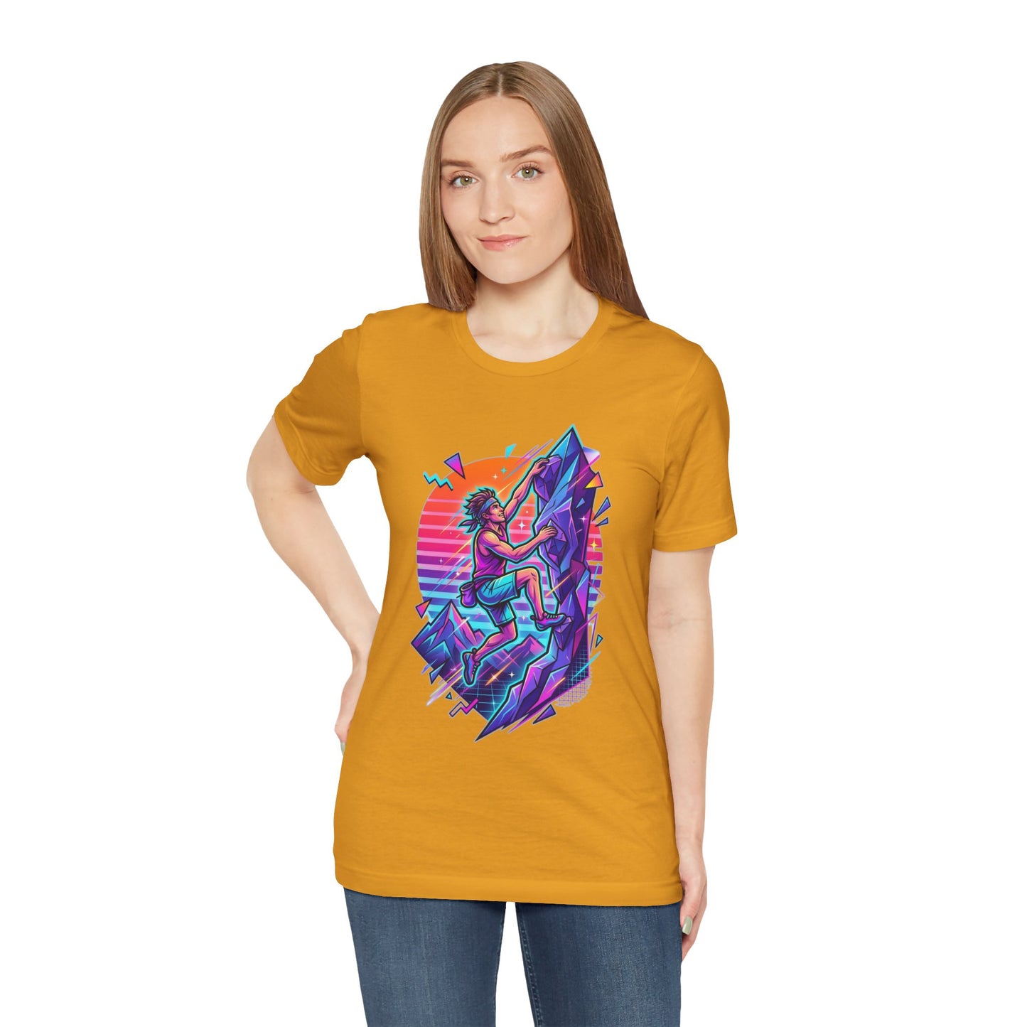 Climber Retro Sunset
