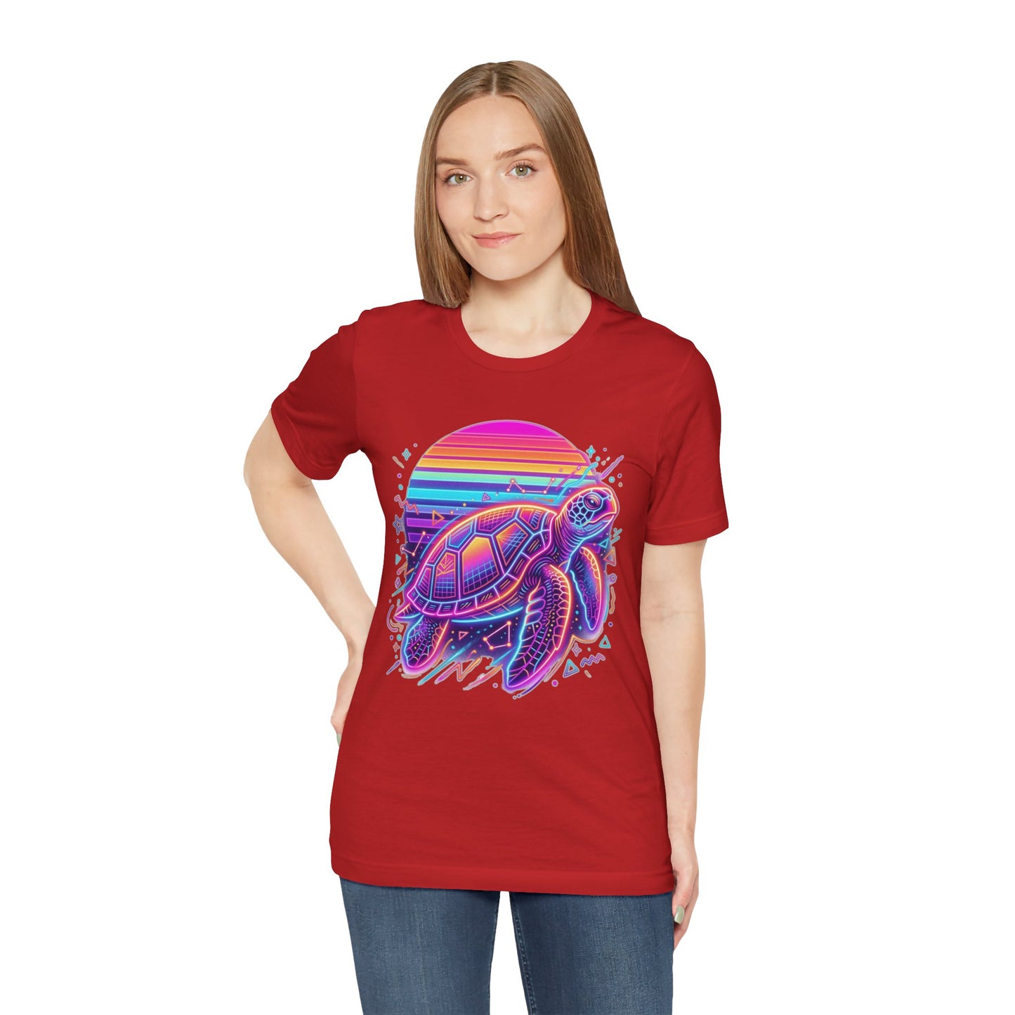 Retro Sunset Turtle