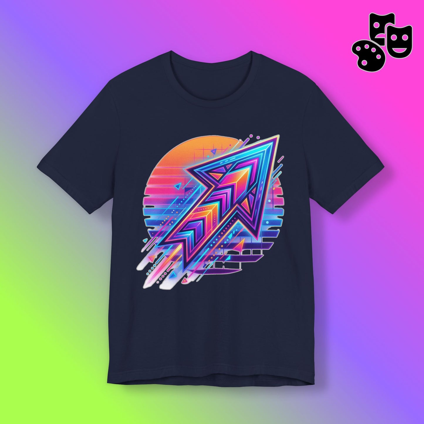 Retro Neon Arrow