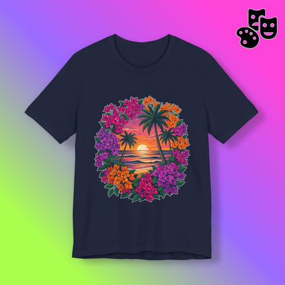 Sunset Floral Tropical