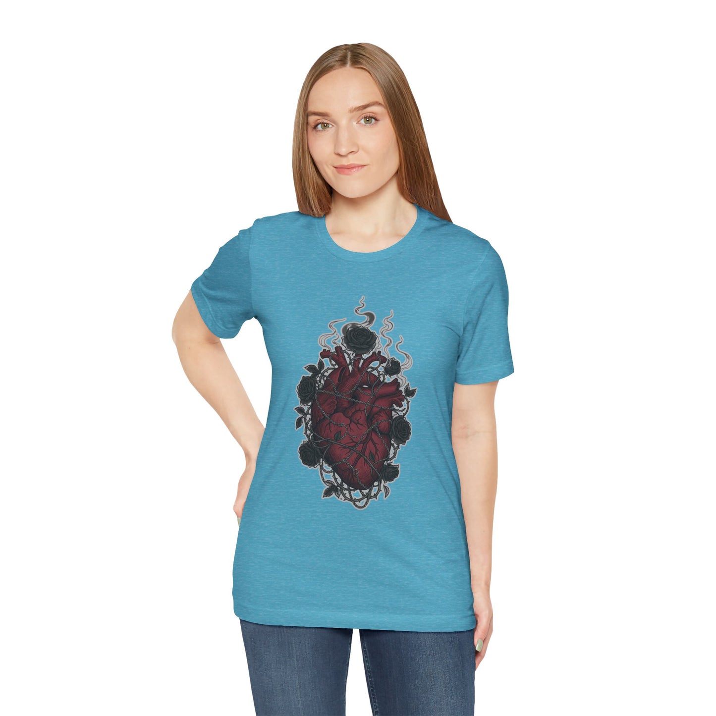 Dark Floral Gothic Heart