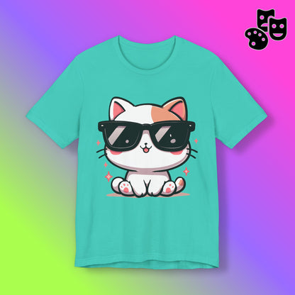 Cute Kitty Cat with Shades Tee