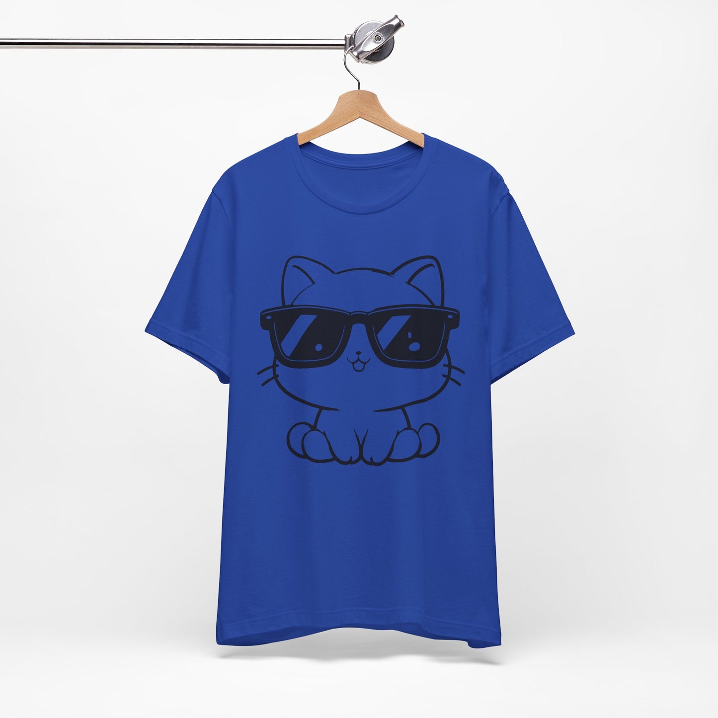 Cat Sunglasses Line Art Tee