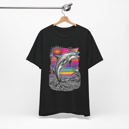 Dolphin Retro Graphic