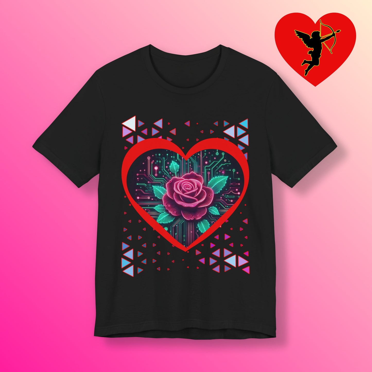 Romantic Heart Rose