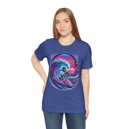Retro Sunset Surfer