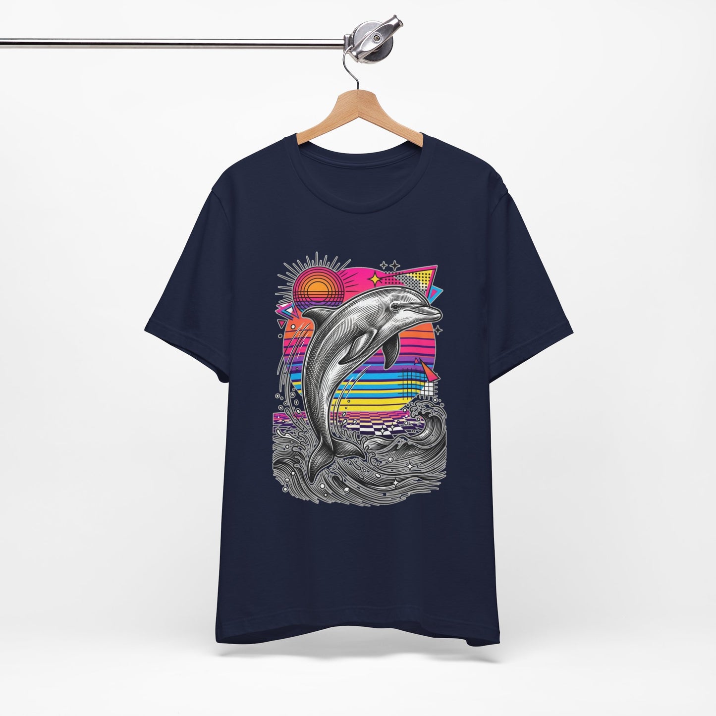 Dolphin Retro Graphic